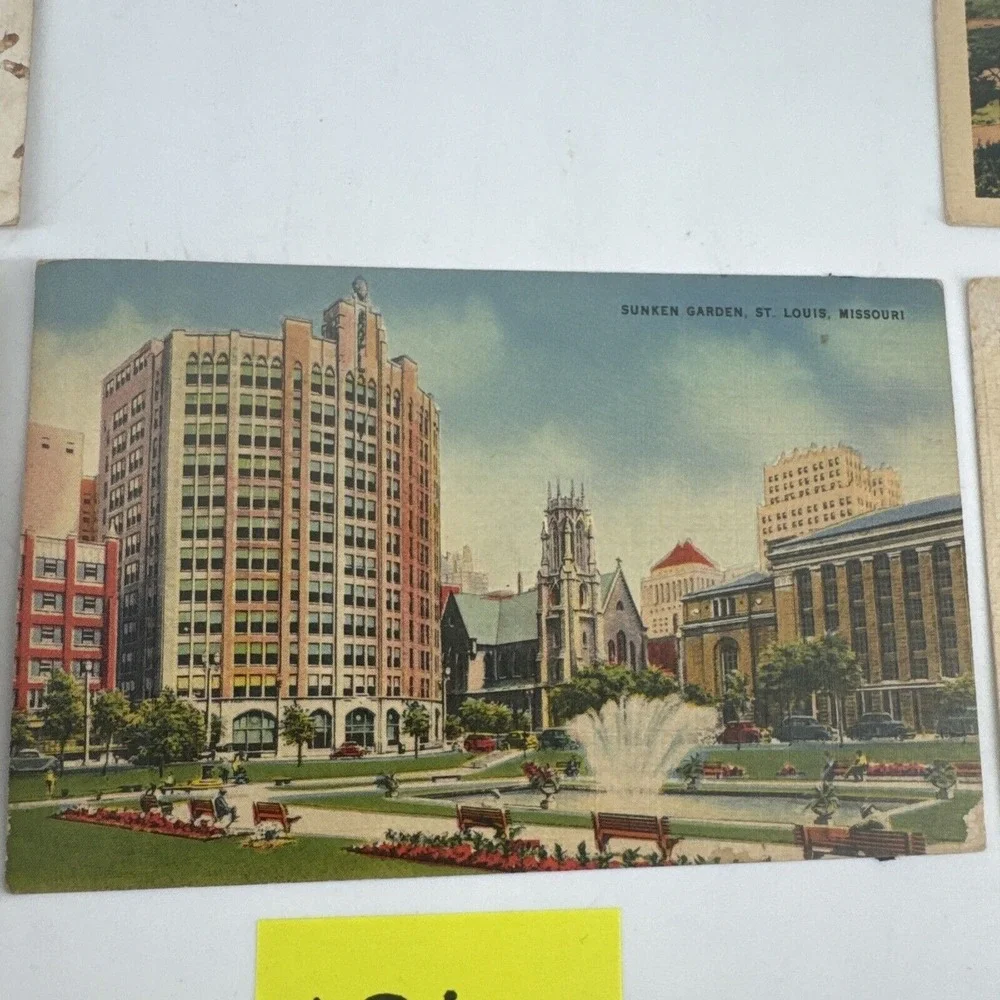Lot of Postcards 1925-1945 U.S. Historic Buildings Landmarks Stamped 6 Total VTG